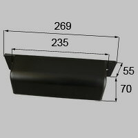 LIXIL リクシル トステム ポスト目隠し 【商品コード：BLL1X46】 内容物本体×1 ブラック