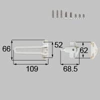 LIXIL リクシル トステム ドアガードセット（親子用） 【商品コード：DCFZ722】 内容物ドアガード受け×..