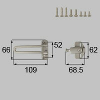 LIXIL リクシル トステム ドアガードセット（親子用） 【商品コード：DCFZ732】 内容物ドアガード受け×..
