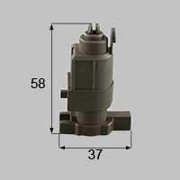 LIXIL リクシル トステム 浴室中折れドア下部ヒンジ固定側セット【商品コード：DCZZ319 内容物：本体×1 ブロンズ 】