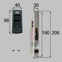 LIXIL リクシル トステム 【商品コード：DTVZ5222 内容物：召合せ内錠×1、取付ネジセット×1、取付説明..