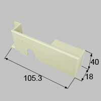 LIXIL リクシル トステム ロックカバー 【商品コード：HACD127B内容物：本体×1 ホワイト 】