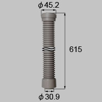 LIXIL リクシル トステム ジャバラΦ40【商品コード：K-Y514-PCEA 内容物：本体×1 シャイングレー 】