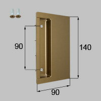 LIXIL リクシル トステム 引手【商品コード：MDUG446 内容物：本体×1、取付ネジセット×1 サテンゴール..