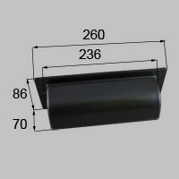 LIXIL リクシル トステム ポスト目隠し 【商品コード：QDAT542】 内容物本体×1 ブラック