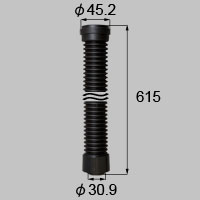 LIXIL リクシル トステム ジャバラΦ40【商品コード：T-Y514-PCEA 内容物：本体×1 ブラック 】