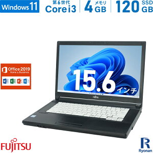 FUJITSU ٻ LIFEBOOK A576/P 6 Core i3 :4GB SSD:120GB Ρȥѥ Microsoft Office 2019 DVD-ROM 15.6 ̵LAN ťѥ  ѥ ťΡȥѥ Windows 11  Office2019