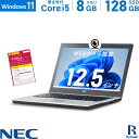 【18日限定 10%OFFクーポン】NEC VersaPro VK23TB 第6世代 Core i5 メモリ:8GB 新品SSD:128GB ノートパソコン 12.5インチ HDMI Office..