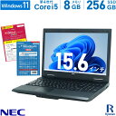 NEC VersaPro 第4世代 Core i5 メモリ:8GB 新品SSD:256GB ノートパソコン Office セキュリティソフト 新品キーボード 交換可 DVDマルチ..