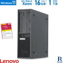 Lenovo ThinkStation P300 SFF 第4世代 Xeon メモリ:16GB 新品SSD:1TB デスクトップパソコン DVD-ROM Office付 Windows11 | 中古 パソコン グラボ 搭載 NVIDIA Quadro K620 デスクトップ