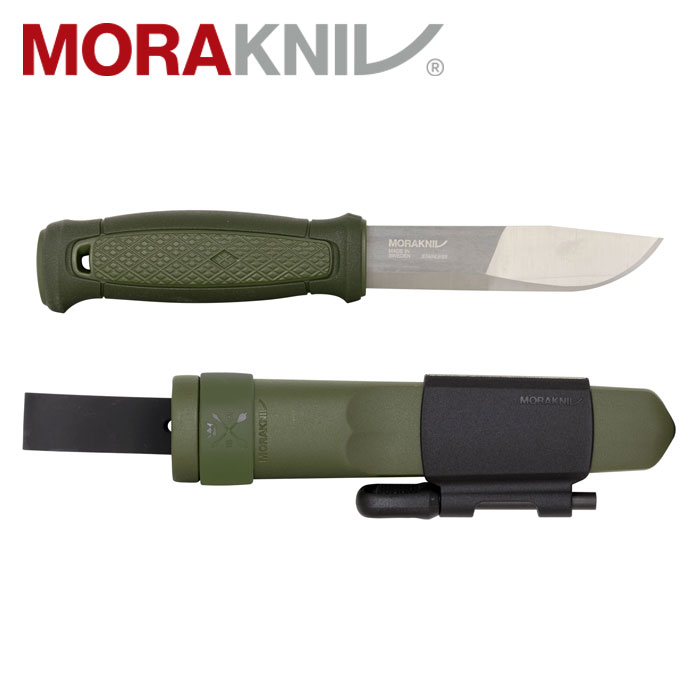 モーラナイフ カンスボル サバイバルキット ステンレス Morakniv 正規品 | キャンプナイフ アウトドアナイフ フェザースティック ハンティング 狩猟ナイフ 着火可能 ファイヤースターター付 キャンプ アウトドア 調理 料理 釣り