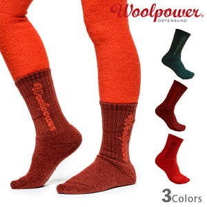 ウールパワー キッズ ソックス ロゴ 400 Woolpower 正規品 | 靴下 くつ下 防寒具 温かい 子供用 羊毛メリノウール