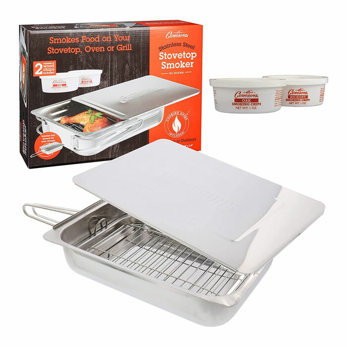 キャメロンズ ストーブトップスモーカー Camerons | 燻製 燻製器 燻製料理 ガス IH対応 スモーク スモーカー 料理 調理 調理器具 アウトドア