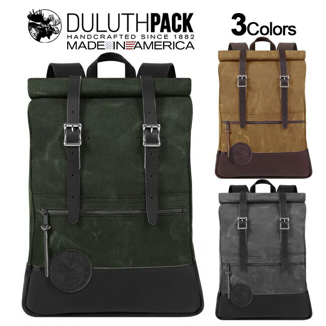 Duluth Pack Deluxe Roll-Top Scout Pack WAXダルースパック デラックス ロールトップ スカウトパック ワックス【正規品】