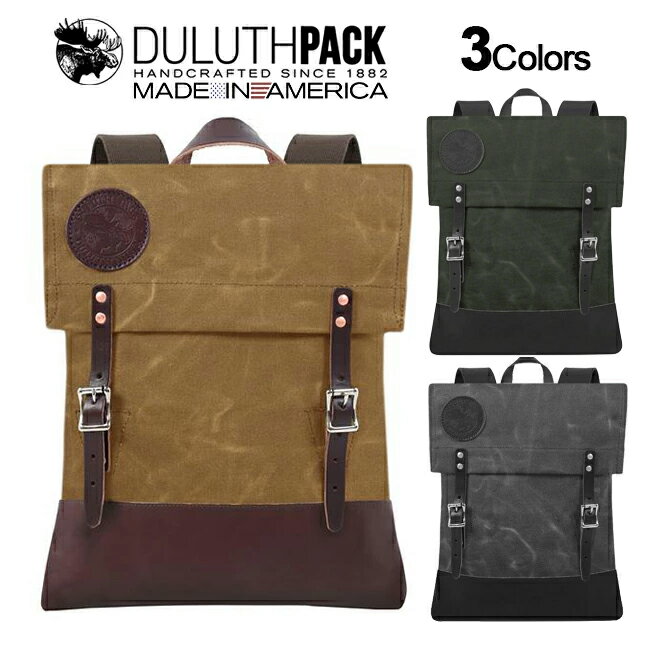 【エントリーでP5倍★】【NEW】Duluth Pack Deluxe Scout Pack WAXダルースパック デラックス スカウトパック ワックス(Wing)【正規品】