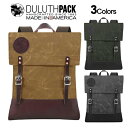 【NEW】Duluth Pack Deluxe Scout Pack WAXダルースパック デラックス スカウトパック ワックス(Wing)【正規品】