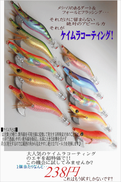 【メール便対応可 送料216円】Sケイムラコーティングの秋イカ向けエギ10本セット!!しかもエギスナップ付エギセット/エギング/2.5号5本/3.0号5本