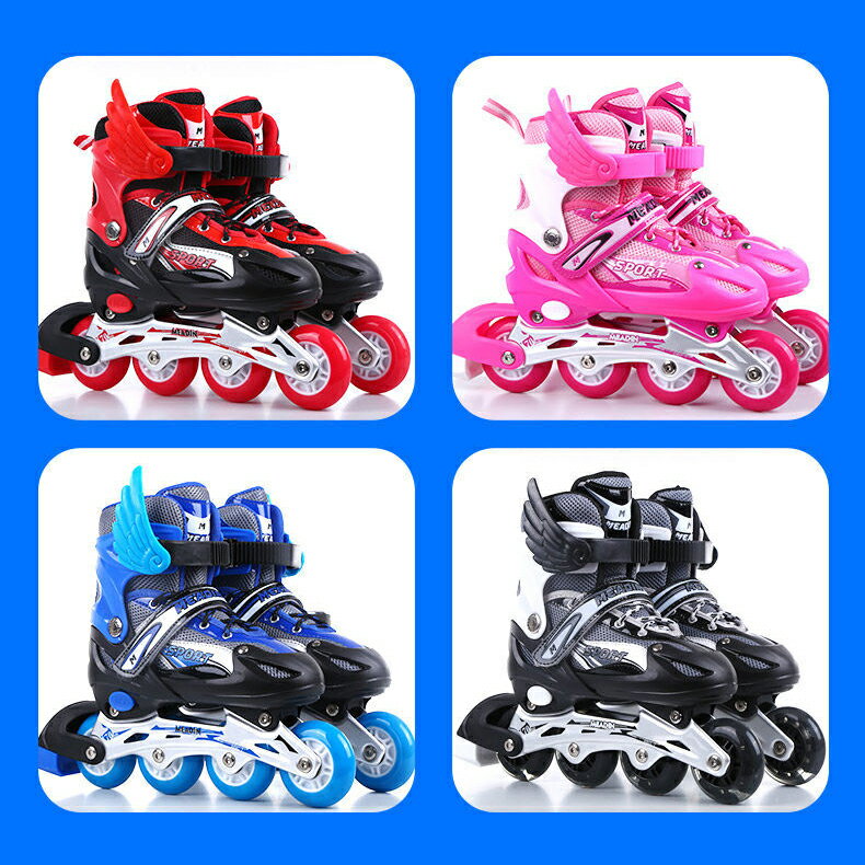 インライン スケート A 子供用 BAIBO INLINE SKATE KID S 光るウィール 子供 キッズ ジュニア ストリート サイズ調整可 【あす楽】 LED ホイール 光る タイヤ ローラーブレード ローラースケー…