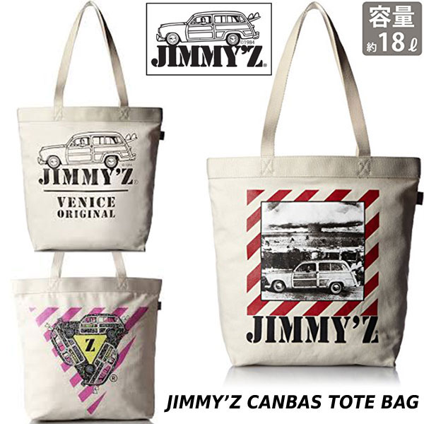 JIMMY'Z トートバッグ キャンバス TOTEBAG メンズ レディース JZA-800 JZA-801 JZA-802 jimmyz-006 帆布 STREET SKATE CALIFORNIA カリフォルニア サーフィン