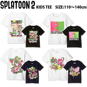 「スプラトゥーン2 グッズ」Splatoon2 キッズ レディース 半袖 Tシャツ スプラトゥーン2 BANDAI ニンテンドースイッチ 子供向 女性向 KIDS LADIES TEE 6サイズ/110/120/130/140/150/160cm 4柄【任天堂 バンダイ ライセンス商品】Nintendo Switch