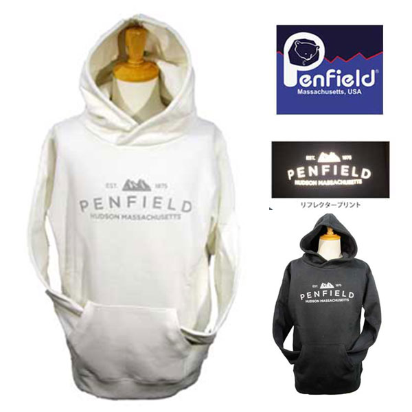 PENFIELD/ペンフィールド パーカー プルオーバー スエットパーカー SWEAT P/O PAKA「10294521」光に反射/リフレクタープリント 在庫処分