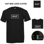 HUF(ハフ) Tシャツ BAR LOGO TEE バー ロゴT 半袖 USAモデル ESSENTIALS エッセンシャル Tシャツ クルーネック 半袖 メンズ レディース カットソー スケートボード ストリート キース・ハフナゲル/TSBSC1113/summersale