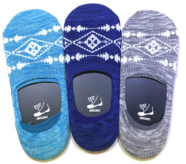 (シェラデザインズ) SIERRA DESIGNS 靴下 3setsocks インステップ ソックス 3足セット (131-1025) スラブラグ柄 オルテガ柄 滑り止め機能 ローゲージ編み アンクル スニーカー フットウェア アメカジ アウトドア 25-27cm