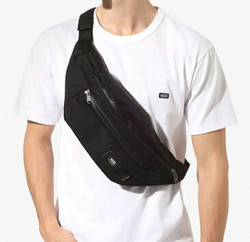VANS (バンズ) ボディバッグ WARD CROSSBODY PACK/ブラック(VN0A2ZXX6ZC) ヴァンズ ウエストバッグ リップストップ コーデュラーナイロン CORDURA RIPSTOP スケボー サーフィン