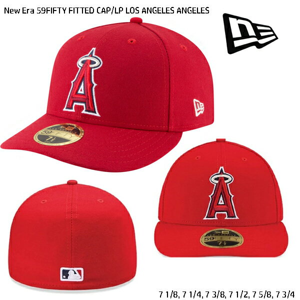 ニューエラ 59FIFTY ロサンゼルス エンゼルス【MLB ON-FIELD AUTHENTIC GAME LC LOW-CROWN FITTED CAP LP/RED】 NEW ERA LOS ANGELES ANGELS レッド