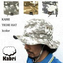 【KABRI/カブリ】スラブツイル アドベンチャー HAT ハット タイダイ染 男女兼用 UNISEX HAT 帽子 kabrihatcap KB13SS-TDHT/summersale ポイント消化 送料無