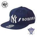 039 47(フォーティーセブン) CAP キャップ メンズ 帽子 FEW Yankees Gears Mound 039 47 CAPTAIN Navy ストラップバックキャップ EASMU17WMH 秋冬仕様のウールCAP 「BRONX BOMBERS」