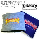 スラッシャー ネックウォーマー メンズ ［THRASHER スラッシャー］ネックウォーマー (裏フリース) リバーシブル FRAME LOGO フレームロゴ ニット ボアフリース 刺繍 防寒 ストリート スケーター 18TH-K50RV / FLAME LOGO neckwarmer