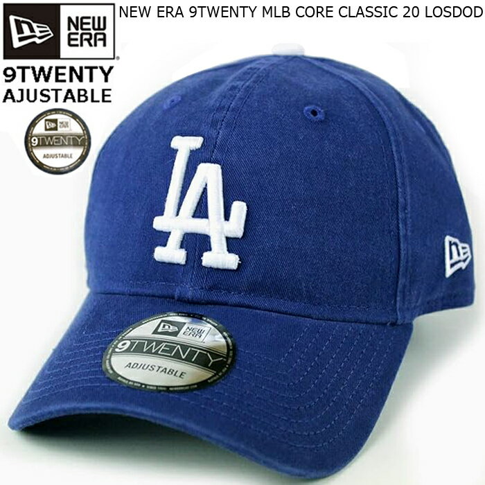 NEW ERA [ニューエラ] ローキャップ 9TWENTY MLB CORE CLASSIC 20 LOSDOD ロサンゼルス ドジャース LOS ANGELES DODGERS [並行輸入品] ベースボールキャップ コットン メンズ レディース ストリート 大谷翔平 山本由伸 BLUE/WHITE(55～61cm)