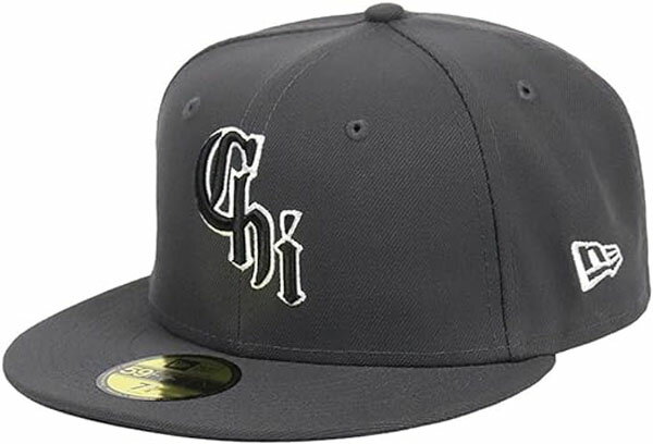 [ニューエラ] NEW ERA キャップ 59FIFTY シカゴ ホワイトソックス CHICAGO White Sox (SouthsideBlack.Graphite)シティコネクト メンズ 帽子 MLB ロゴ ベースボールキャップ 野球帽 ブランド かっこいい [並行USA直輸入品] UNISEX 帽子STREET HIPHOP 3
