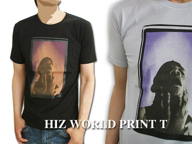 Rakuten - フォトプリント 半袖Tシャツ 叫び プリント フェイス 写真【あす楽対応】【あす楽_土曜営業】【あす楽_日曜営業】