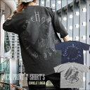 【送料無料】【ポイント10倍】ビッグシルエット メンズ ピグメント マリア 半袖Tシャツ プリント 刺しゅうロゴ バイオウォッシュ サークル ユニセックス ジェンダーレス 男女兼用【あす楽対応】【あす楽_土曜営業】【あす楽_日曜営業】