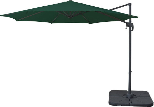 ガーデンパラソル【360度首振り・角度調整可能】グリーン/アイボリー　東谷・RoomEssence　代引き・後..