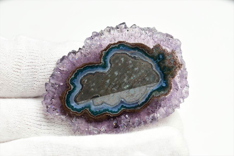 フラワーアメジスト スライス スタラクタイト 原石 ◆ウルグアイ・アルティガス産◆紫水晶｜アメジストクラスター｜原石｜Artigas Uruguay｜スタラクタイト｜鍾乳石｜天然石｜パワーストーン｜プレゼント ■39ショップ■