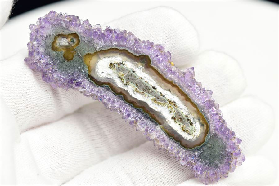 フラワーアメジスト スライス スタラクタイト 原石 ◆ウルグアイ・アルティガス産◆紫水晶｜アメジストクラスター｜原石｜Artigas Uruguay｜スタラクタイト｜鍾乳石｜天然石｜パワーストーン｜プレゼント ■39ショップ■400