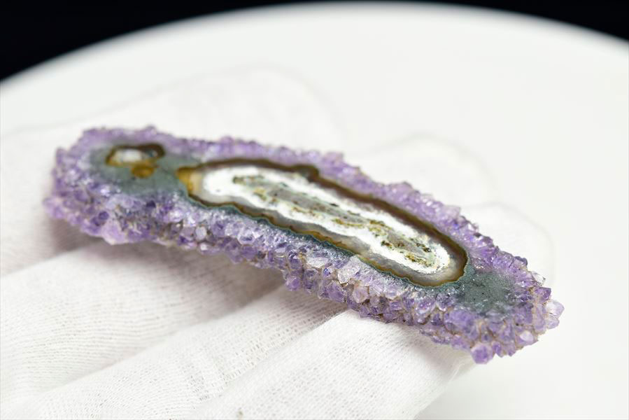 フラワーアメジスト スライス スタラクタイト 原石 ◆ウルグアイ・アルティガス産◆紫水晶｜アメジストクラスター｜原石｜Artigas Uruguay｜スタラクタイト｜鍾乳石｜天然石｜パワーストーン｜プレゼント ■39ショップ■400