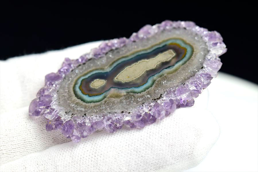 フラワーアメジスト スライス スタラクタイト 原石 ◆ウルグアイ・アルティガス産◆紫水晶｜アメジストクラスター｜原石｜Artigas Uruguay｜スタラクタイト｜鍾乳石｜天然石｜パワーストーン｜プレゼント ■39ショップ■400