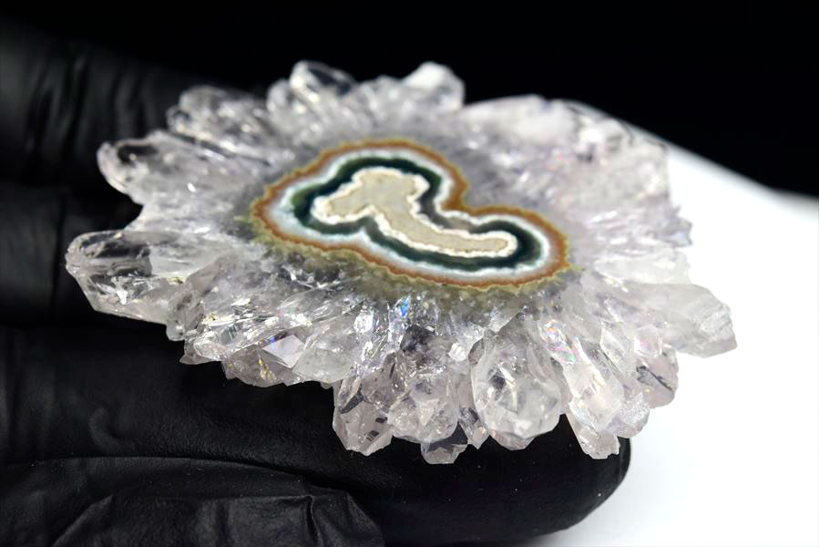 フラワーアメジスト スライス スタラクタイト 原石 ◆ウルグアイ・アルティガス産◆紫水晶｜アメジストクラスター｜原石｜Artigas Uruguay｜スタラクタイト｜鍾乳石｜天然石｜パワーストーン｜プレゼント ■39ショップ■250