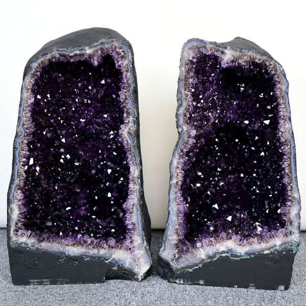 ◆ペアドーム◆ アメジストドーム カペーラ ジオード ペア ◆濃紫◆ブラジル・リオグランデドスル州アメティスタドスル産■約76.5kg(2本合計)紫水晶｜アメジスト｜ドーム｜原石｜クラスター｜浄化｜天然石｜パワーストーン ■39ショップ■165