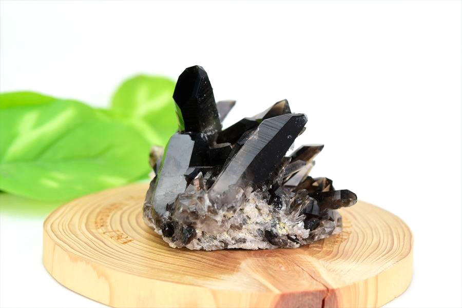 ■アーカンソー州産■黒水晶 スモーキークォーツ クラスター ポイント 原石 ◆現物画像◆ 【約115.9g】アーカンソー産｜水晶｜スモーキークォーツ｜クリスタルクラスター｜群晶｜原石｜天然石｜パワーストーン ■39ショップ■90