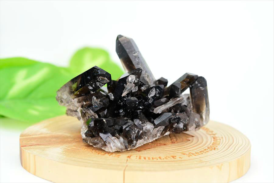 ■アーカンソー州産■黒水晶 スモーキークォーツ クラスター ポイント 原石 ◆現物画像◆ 【約115.9g】アーカンソー産｜水晶｜スモーキークォーツ｜クリスタルクラスター｜群晶｜原石｜天然石｜パワーストーン ■39ショップ■90