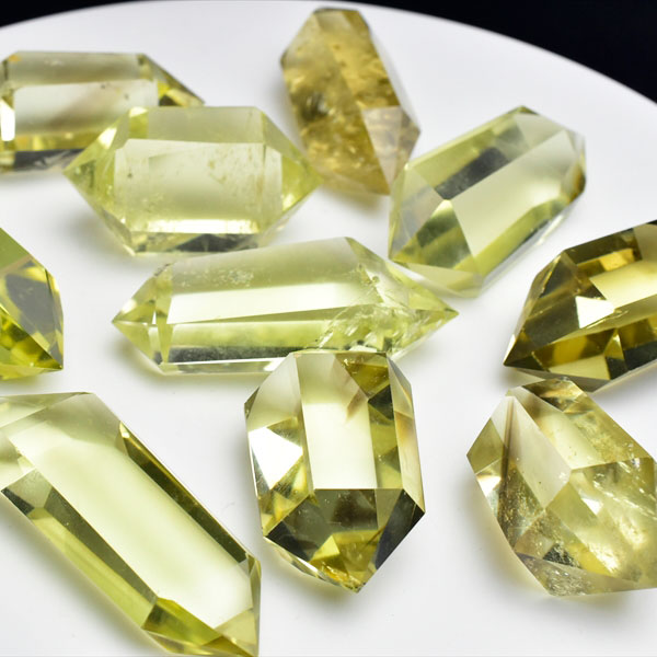 シトリン ダブルポイント 両剣黄水晶【約23g～27g前後】種類お任せ◆ブラジル産◆非加熱 天然｜シ ...