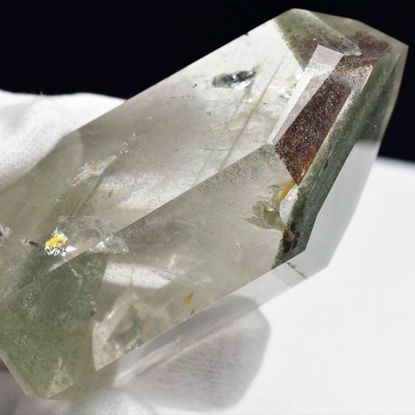 パワーストーン, 天然石（原石） AAAAA green phantomgarden quartz point 39
