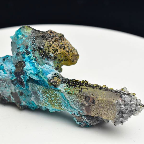 ◆2019年・新産鉱物◆クリソコラクォーツ ペルー・Tentadora鉱山産chrysocolla with Quartz ｜珪孔雀石共生水晶Huancavelica Tentadora Mine｜クリソコラオンクォーツ｜ジェムシリカ｜ペルー産｜ワンカベリカ｜テンタドラ■39ショップ■