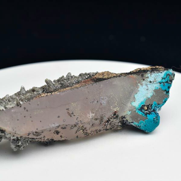 ◆2019年・新産鉱物◆クリソコラクォーツ ペルー・Tentadora鉱山産chrysocolla with Quartz ｜珪孔雀石共生水晶Huancavelica Tentadora Mine｜クリソコラオンクォーツ｜ジェムシリカ｜ペルー産｜ワンカベリカ｜テンタドラ■39ショップ■