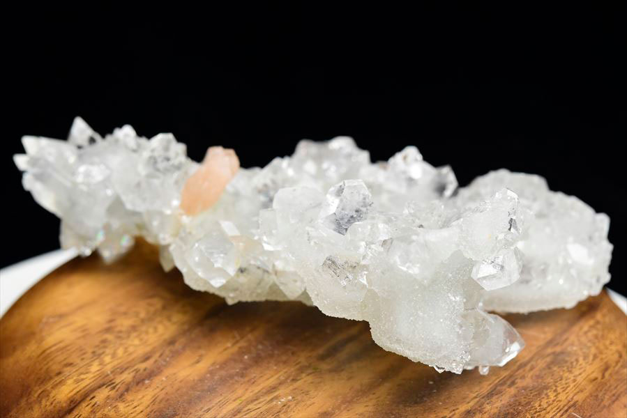 アポフィライト クラスター 原石 【インド・プーナ産／プネー産】【約179.7g】アポフィライトクラスター原石｜天然石｜パワーストーン｜魚眼石｜原石｜スティルバイト共生 ■39ショップ■80